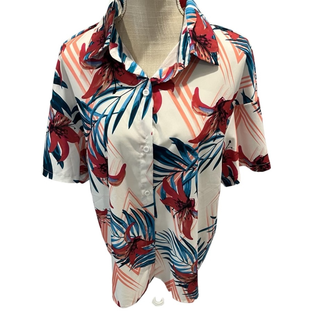 SHEIN HAWAIIAN SHIRT 
 
Size: Large